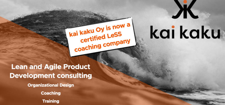kai kaku Oy is now a certified LeSS coaching company